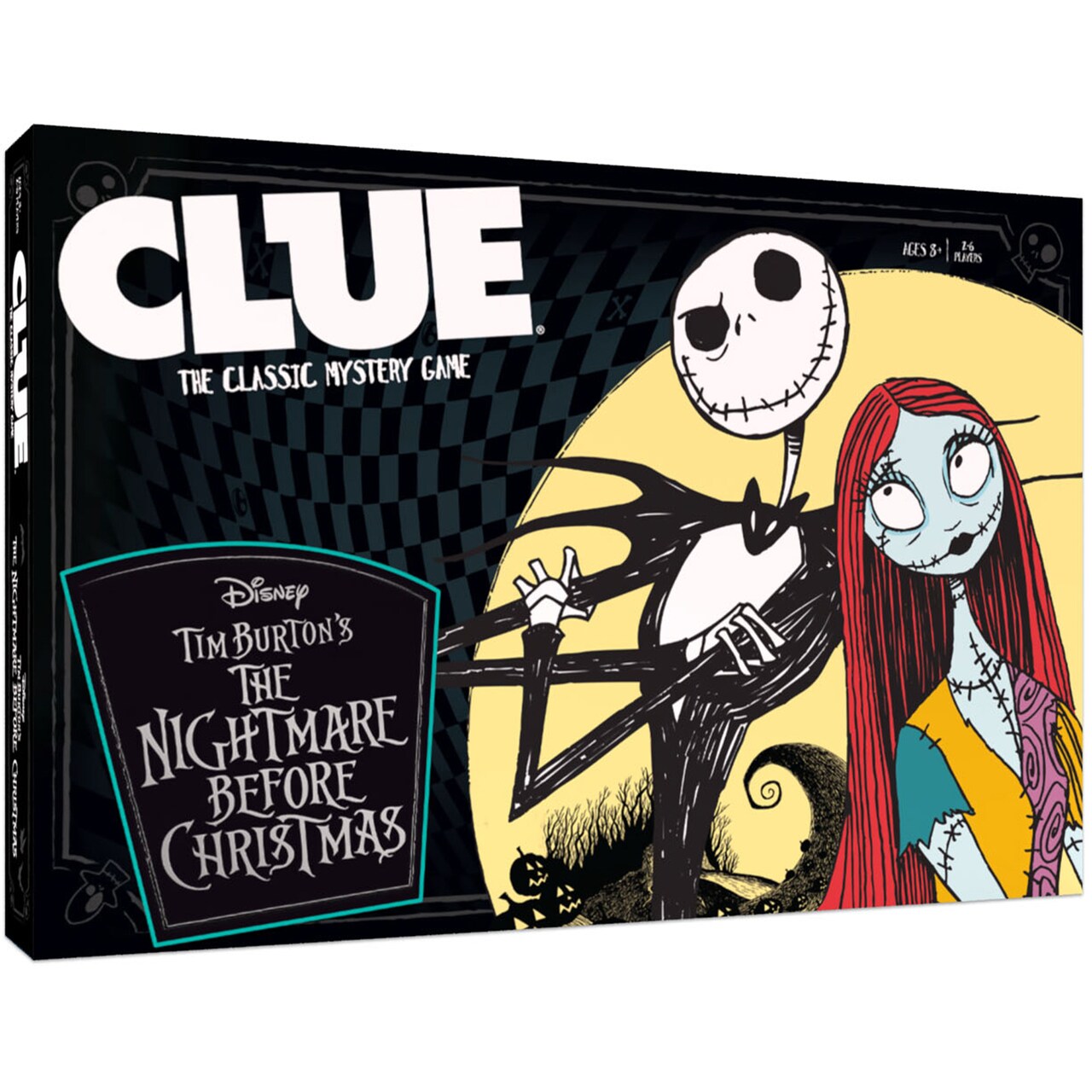 CLUE: The Nightmare Before Christmas - Disney Tim Burton’s Licensed Collectible Edition Board Game, Based On The Classic Film, Ages 8+, 2-6 Players